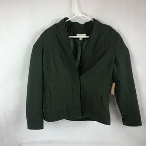 Coldwater Creek Green Wool Coat Jacket Women's 10